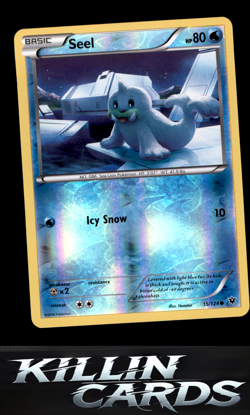 Reverse Holofoil Seel 15/124 Pokemon Common XY - Fates Collide Card NM - Image 1