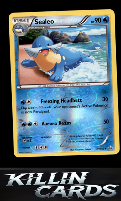 Reverse Holofoil Sealeo 47/160 Pokemon Uncommon XY - Primal Clash Card NM - Image 1