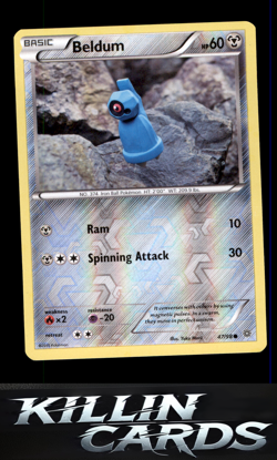 Reverse Holofoil Beldum 47/98 Pokemon Common XY - Ancient Origins Card NM - Image 1
