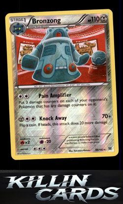Reverse Holofoil Bronzong 96/162 Pokemon Rare XY - BREAKthrough Card NM - Image 1