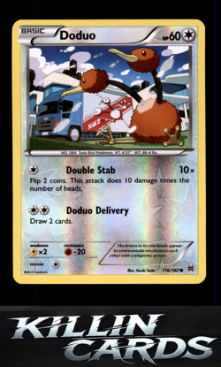 Reverse Holofoil Doduo (116) 116/162 Pokemon Common XY - BREAKthrough Card NM - Image 1