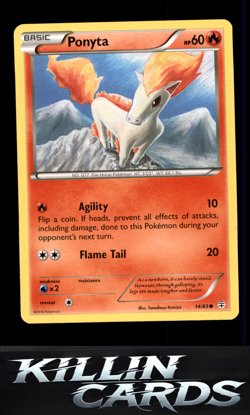 Ponyta 14/83 Pokemon Common Generations Card LP - Image 1