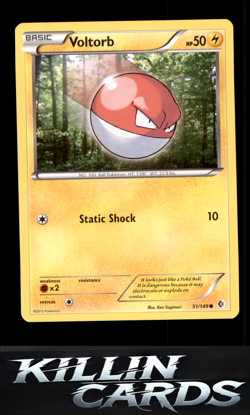 Voltorb 51/149 Pokemon Common Boundaries Crossed Card LP - Image 1