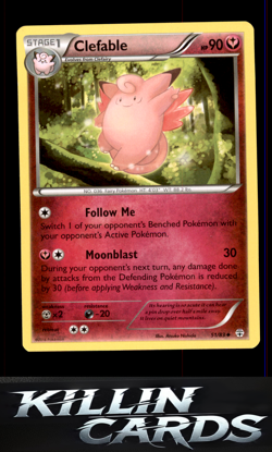 Clefable 51/83 Pokemon Uncommon Generations Card LP - Image 1