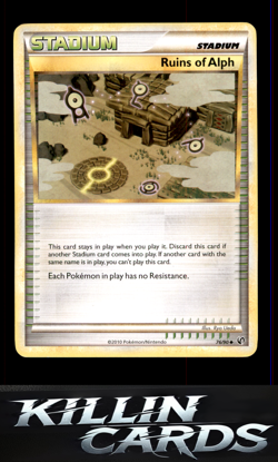 Ruins Of Alph 76/90 Pokemon Uncommon Undaunted Card LP - Image 1