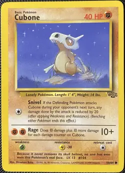 Cubone 50/64 Jungle Regular - Pokemon Card - Image 1