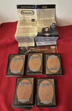 VINTAGE MIXED LOT OF 243 MAGIC THE GATHERING CARDS & PAMPHLET - Image 1
