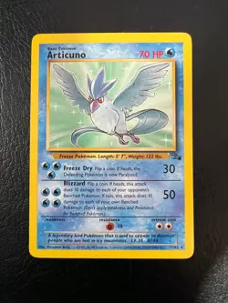 Pokemon WOTC 1999 Fossil Base Set Articuno Rare Vintage Pokemon Card NM - Image 1