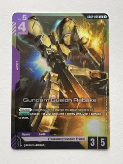 Gundam Card Game Gundam Gusion Rebake GD02-055 LR English - Image 1