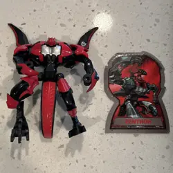 Complete Bakugan Mechtanium Surge Mechtogan Pyrus Zenthon 180G W/Card - Image 1