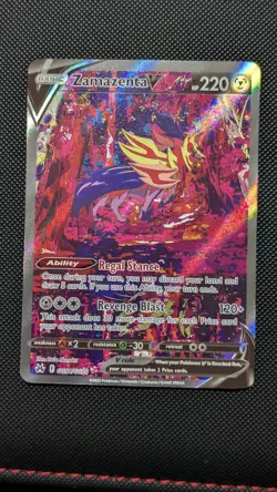Pokemon Zamazenta v Holo Card GG54/GG70 Crown Zenith NM Condition - Image 1