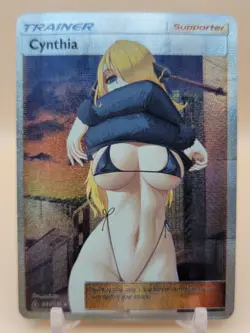 ? CYNTHIA Trainer Pokemon Anime Waifu Card Girl Foil Doujin Holo ACG? - Image 1