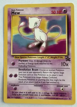 Mew #8 151 Black Star Promo Rare Vintage Pokemon Card TCG - MINT - Image 1