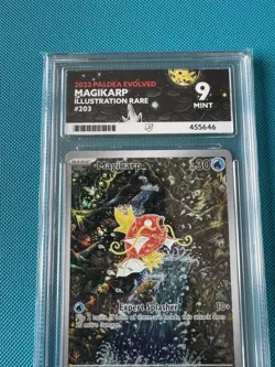 Pokemon Magikarp Card 203/193 IR Ace Graded 9, Paldea Evolved, Mint Condition - Image 4