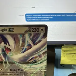 Lugia EX 17/34 JUMBO Promo Card NM Pokemon Card 2023 oversized Free Ship - Image 4