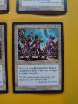 Divine Retribution. RARE MIRAGE RESERVED LIST PLAYSET Old Vintage. MTG 4 Card - Image 2