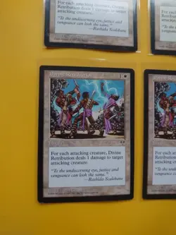 Divine Retribution. RARE MIRAGE RESERVED LIST PLAYSET Old Vintage. MTG 4 Card - Image 3