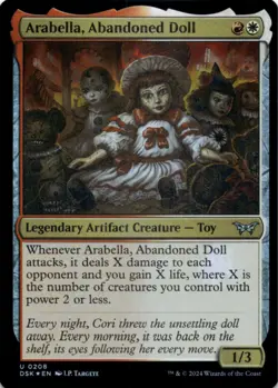 MTG Arabella, Abandoned Doll Foil NM Duskmourn: House of Horror Magic 208 - Image 1