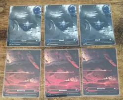 MTG Island And Mountain Borderless Land Lot - EoE Set - FREE SHIPPING - Image 1