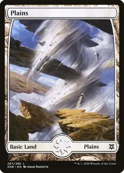 Lot of 20x Plains #267 Same Art - ZNR Zendikar Rising - MTG Magic NM FULL ART - Image 1