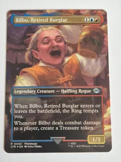 MTG: Lord of the Rings - Bilbo, Retired Burglar - FOIL Date Stamp Promo 0403 - Image 1