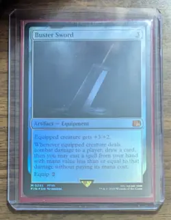 MTG Buster Sword Foil from Universes Beyond: Final Fantasy NM - Image 2