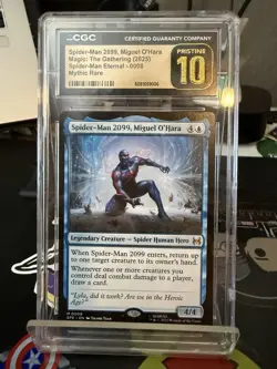 Spider-Man 2099, Miguel O’Hara MTG 0008 Mythic Rare CGC 10 Pristine - Image 1