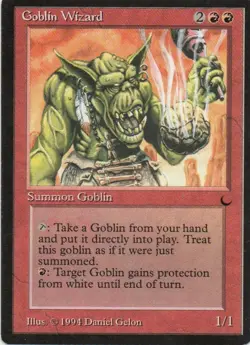 MTG: The Dark: Goblin Wizard: Lightly Played Condition - Image 1