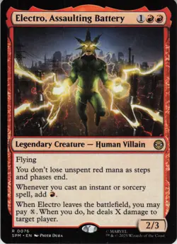 Electro, Assaulting Battery R Marvel's Spider-Man 76 NM Normal MTG - Image 1