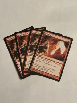 MTG Lightning Axe x4 Time Spiral TSP Playset Magic the Gathering 4x Play Set - Image 1
