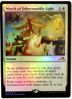 MTG March of Otherworldly Light *FOIL* Kamigawa: Neon Dynasty 28 NM - Image 1