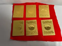 Lot of 6 Gold Foil Pokemon Cards Charizard, Obelisk, Pikachu ++ NM/M - Image 2