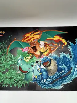 Pokemon Tag Team Generations Playmat for TCG Charizard Venusaur Blastoise 2019 - Image 3