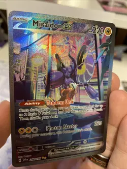 Pokemon Miraidon EX 244/198 Scarlet & Violet Special Illustration Rare - Mint - Image 2