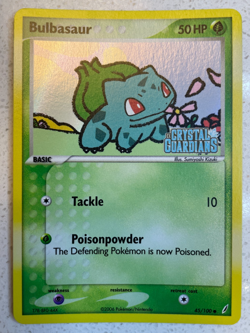 Pokemon TCG - Bulbasaur (45/100) Crystal Guardians - Reverse Holo Stamped - NM - Image 1