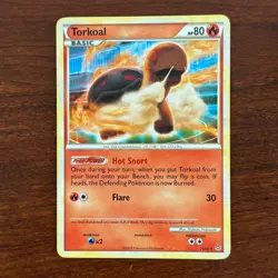 Torkoal 25/95 Non Holo Rare Unleashed Pokemon Card - Image 1