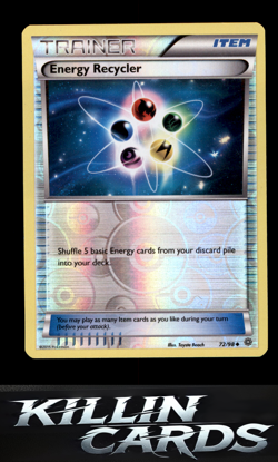 Reverse Holofoil Energy Recycler 72/98 Pokemon Uncommon XY - Ancient Origins Car - Image 1