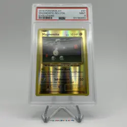 PSA 9 MINT 2016 POKEMON XY EVOLUTIONS REVERSE FOIL MAGNEMITE #37 - Image 1