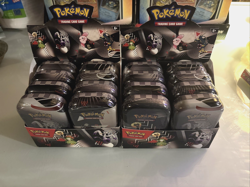 2x Pokemon TCG Black Bolt & White Flare Mini Tin Displays Factory Sealed - Image 1
