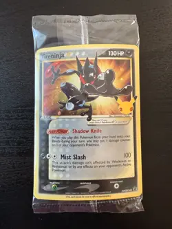 Pokemon Greninja Gold Star Promo SWSH144 Sealed - Image 1
