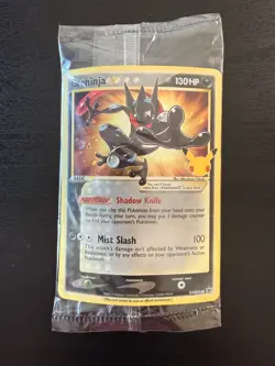 Pokemon Greninja Gold Star Sealed Promo SWSH144 - Image 1