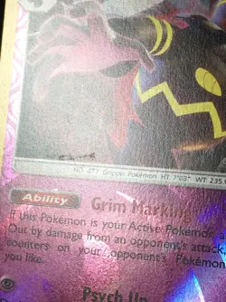 Pokemon TCG Dusknoir 85/236 SM Cosmic Eclipse Reverse Holo Rare LP - Image 2