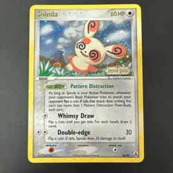 Pokemon Spinda 26/92 Reverse Holo EX Legend Maker Swirl 🌀 - Image 1