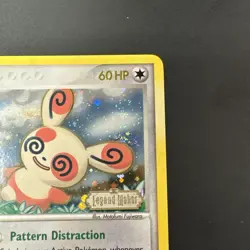 Pokemon Spinda 26/92 Reverse Holo EX Legend Maker Swirl 🌀 - Image 4