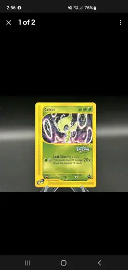 Celebi - "Crimped" 50 Nintendo Black Star Promo - Pokemon TCG - 2002 sealed - Image 1
