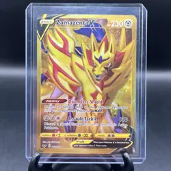 Zamazenta V (Secret) Gold 212/202 Swsh01: Sword & Shield Pokemon Tcg Nm-M - Image 1
