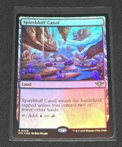 Spirebluff Canal Outlaws of Thunder Junction Foil, Unplayed - Image 1