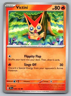 Pokemon TCG SV05: Temporal Forces Victini 030/162 - Image 1