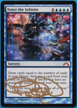 Enter the Infinite Gatecrash NM Blue Mythic Rare SIGNED CARD (504975) ABUGames - Image 1
