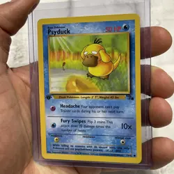 Psyduck 53/62 Fossil 1st Edition Common Pokemon Card NM Vintage Card Nintendo - Image 2